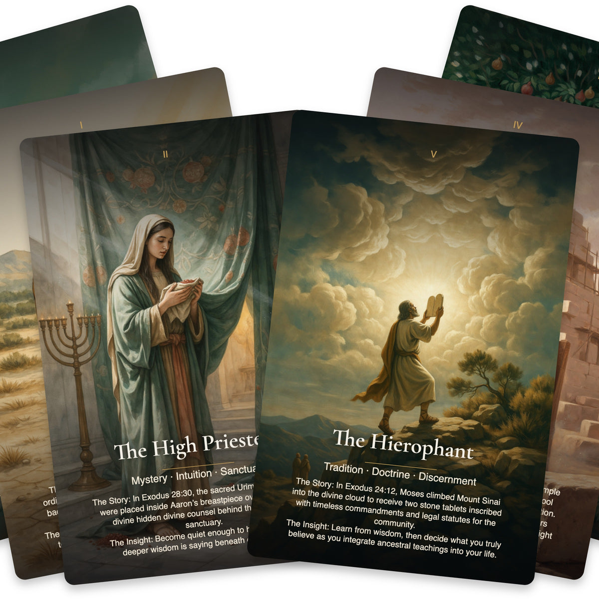 Biblical Mysteries Tarot — arrangement 6