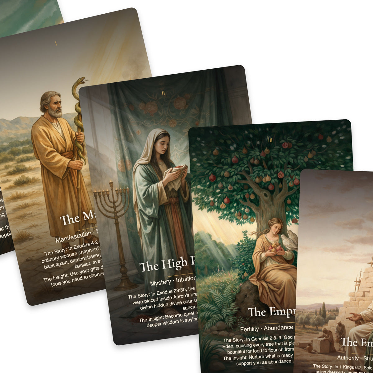 Biblical Mysteries Tarot — arrangement 8
