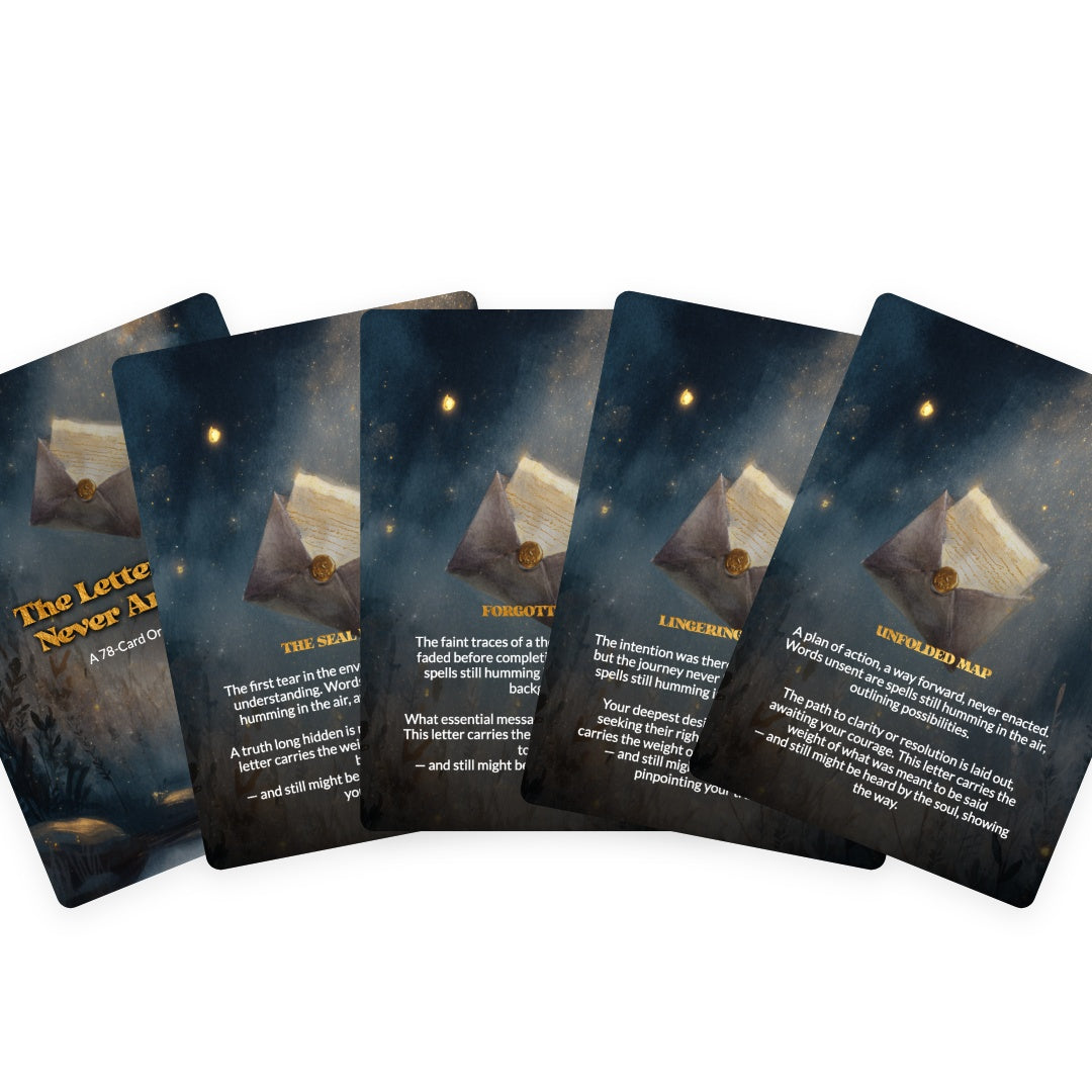 The Unsent Letter Oracle - Oracle Cards