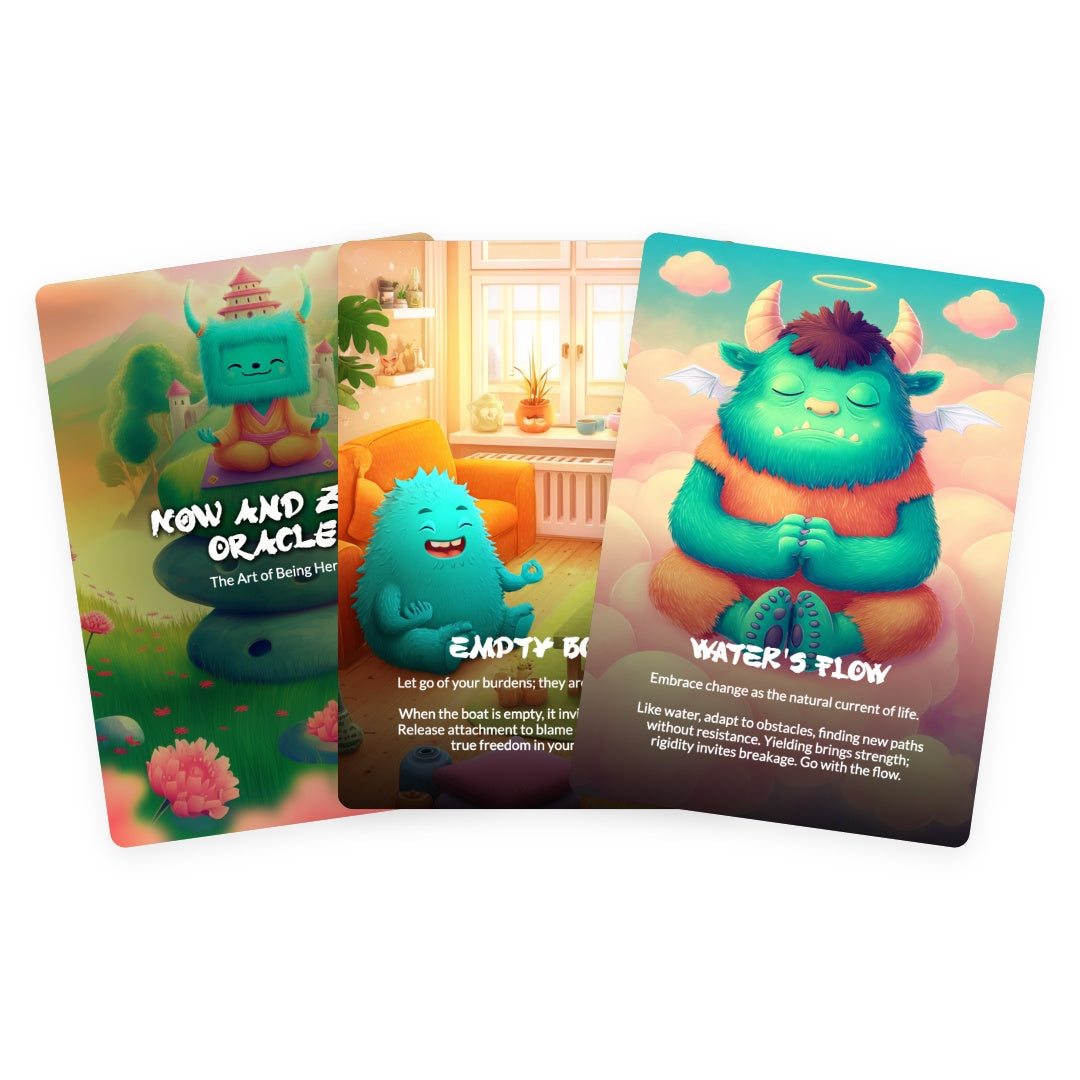 Now and Zen Oracle Deck - The Art of Being Here - 78 Cards