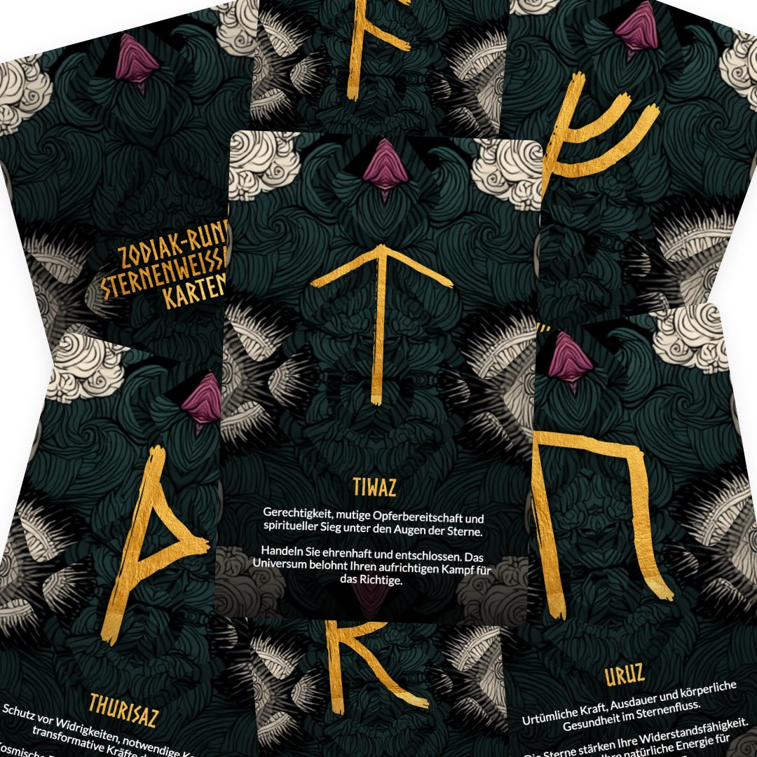 Zodiak-Runen: Sternenweissagung Karten