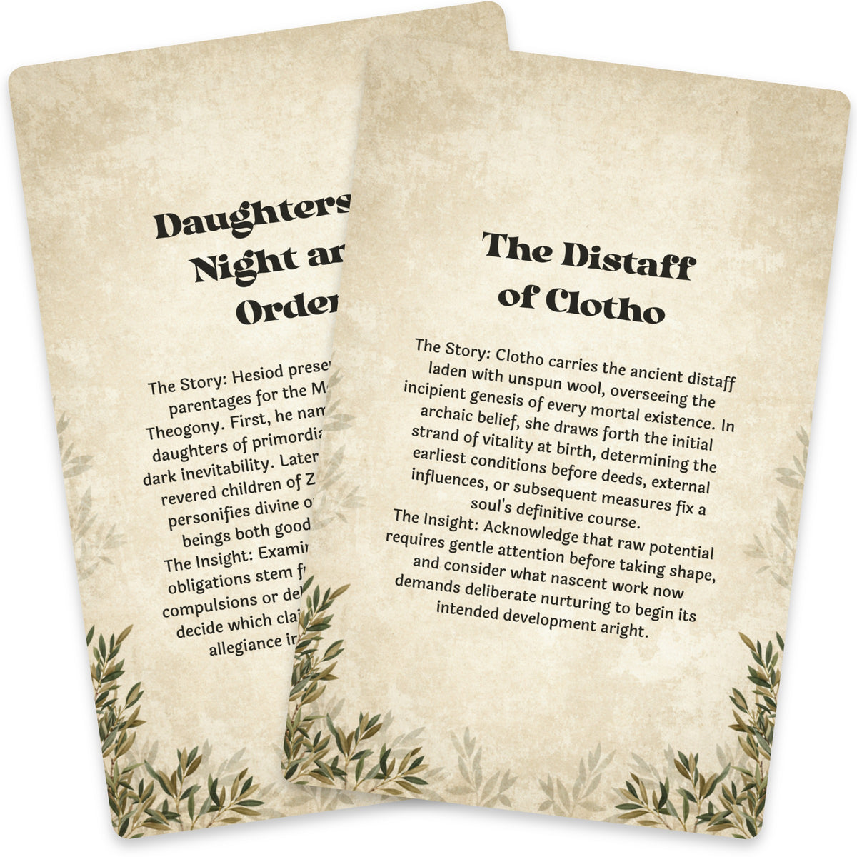 The Oracle of the Fates – Greek Goddesses of Destiny Oracle Cards, 22-Card Mythology Deck — arrangement 10
