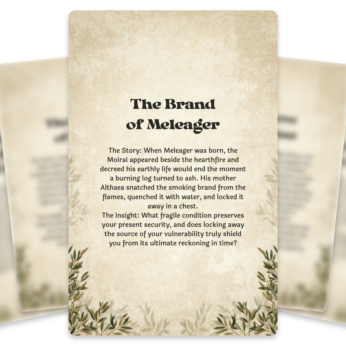The Oracle of the Fates – Greek Goddesses of Destiny Oracle Cards, 22-Card Mythology Deck — arrangement 3