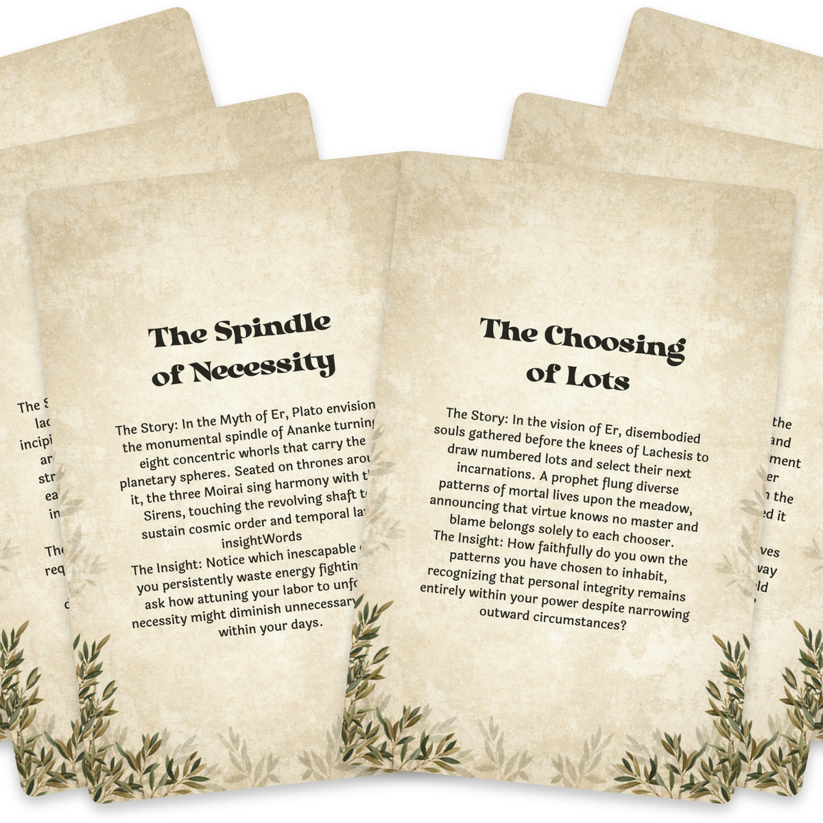 The Oracle of the Fates – Greek Goddesses of Destiny Oracle Cards, 22-Card Mythology Deck — arrangement 6