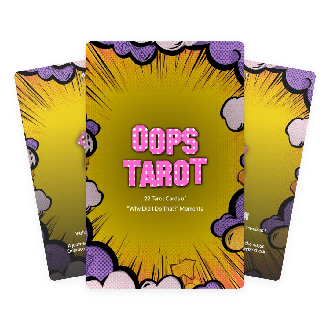 Oops Tarot - 22 Tarot Cards of “Why Did I Do That?” Moments