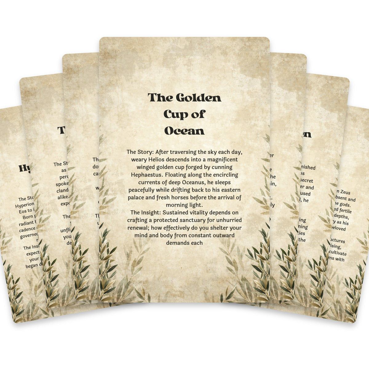 The Oracle of Helios – Greek Sun God Oracle Cards, 22-Card Mythology Deck — arrangement 2