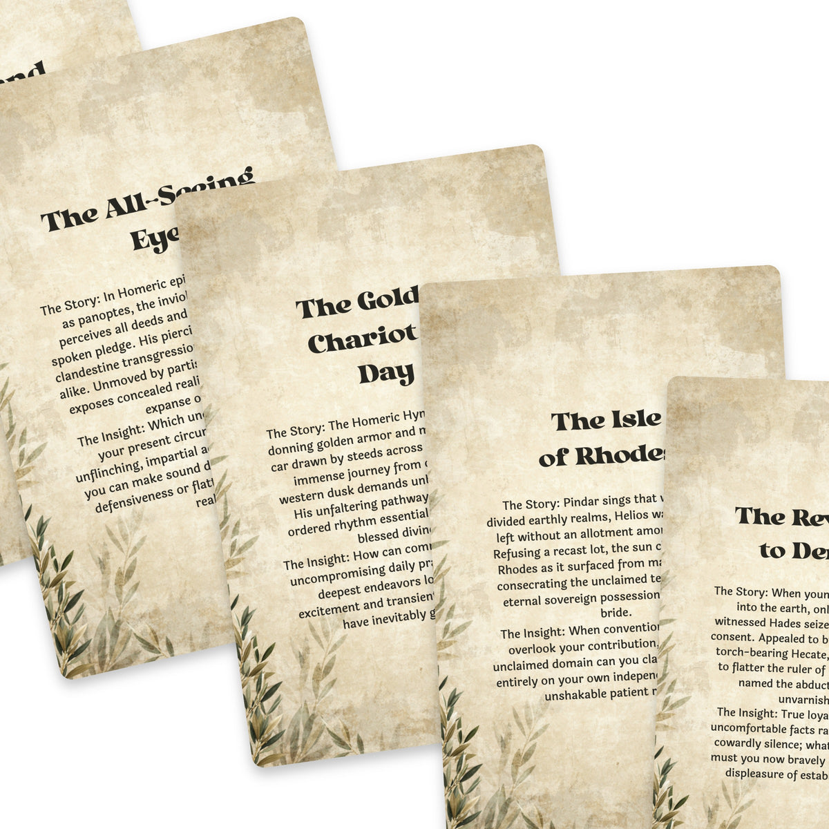 The Oracle of Helios – Greek Sun God Oracle Cards, 22-Card Mythology Deck — arrangement 8