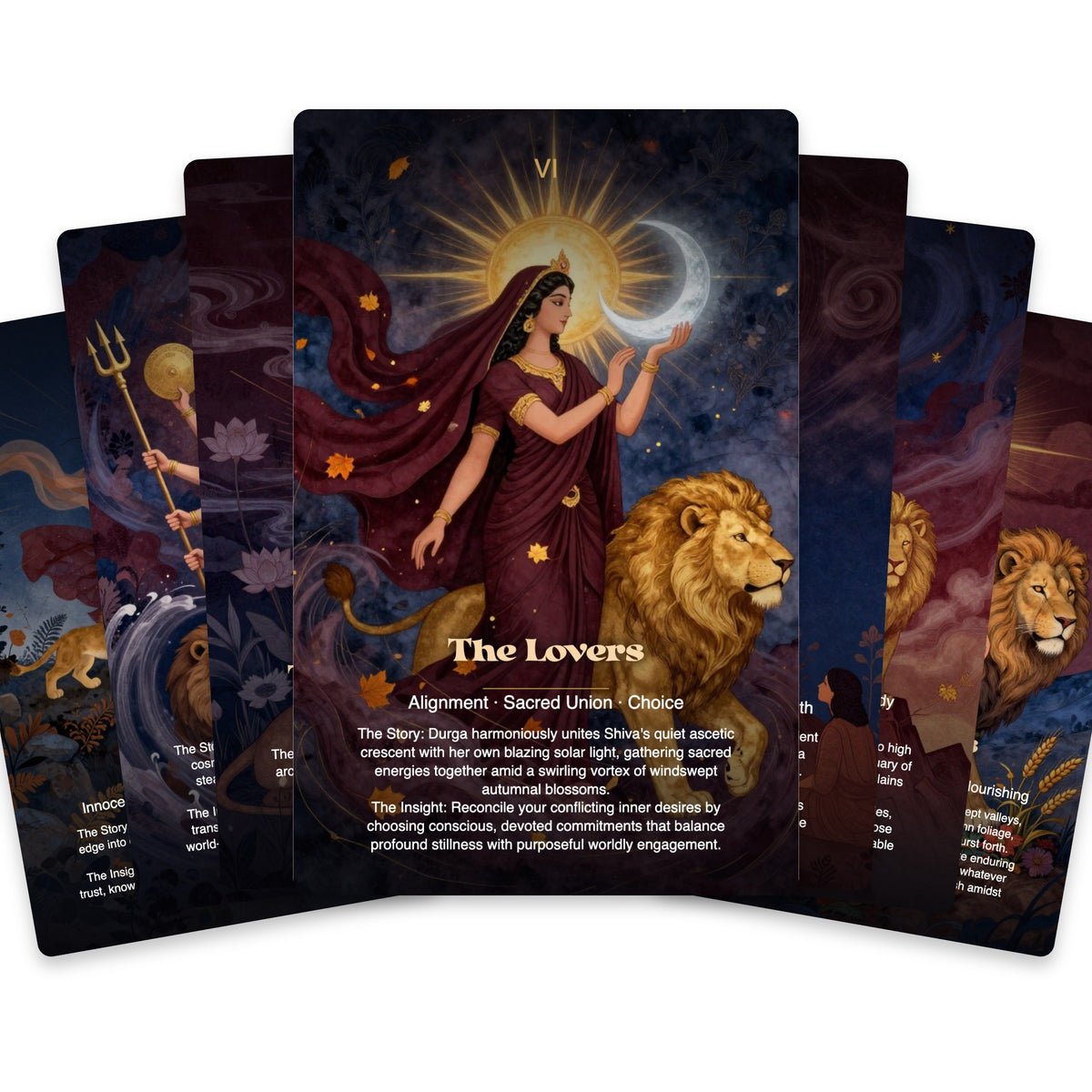 Durga The Courage of the Goddess Tarot — arrangement 3