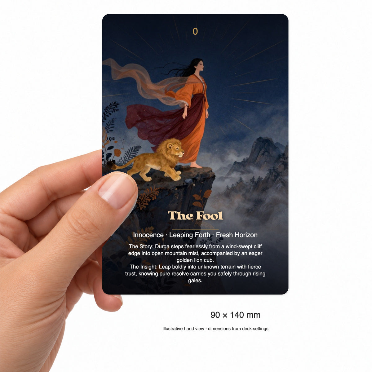 Durga The Courage of the Goddess Tarot — arrangement 4