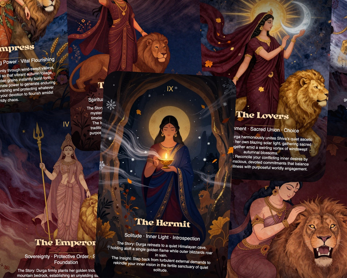 Durga The Courage of the Goddess Tarot — arrangement 6