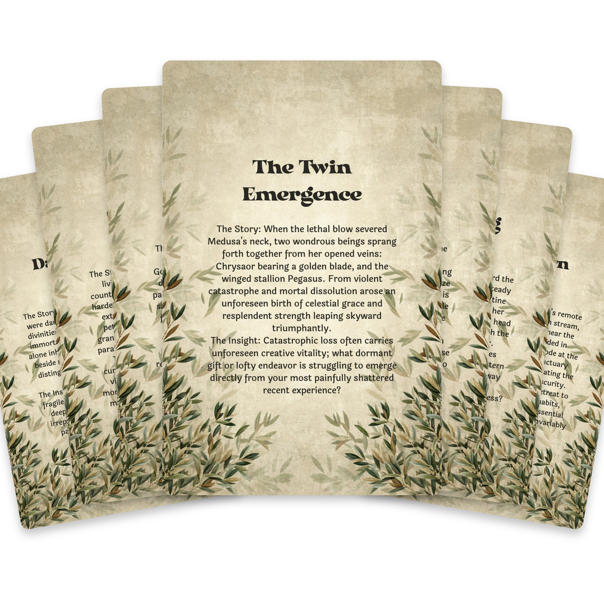 The Oracle of Medusa – Gorgon and Greek Mythology Oracle Cards, 22-Card Mythology Deck — arrangement 2