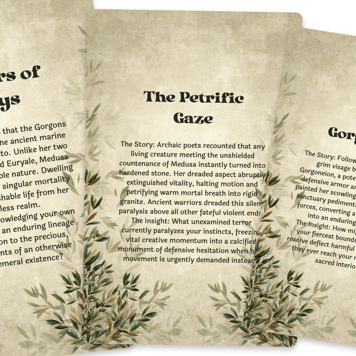 The Oracle of Medusa – Gorgon and Greek Mythology Oracle Cards, 22-Card Mythology Deck — arrangement 4