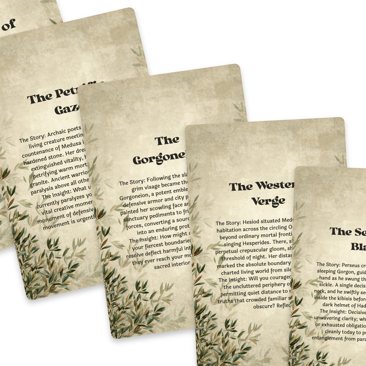 The Oracle of Medusa – Gorgon and Greek Mythology Oracle Cards, 22-Card Mythology Deck — arrangement 8