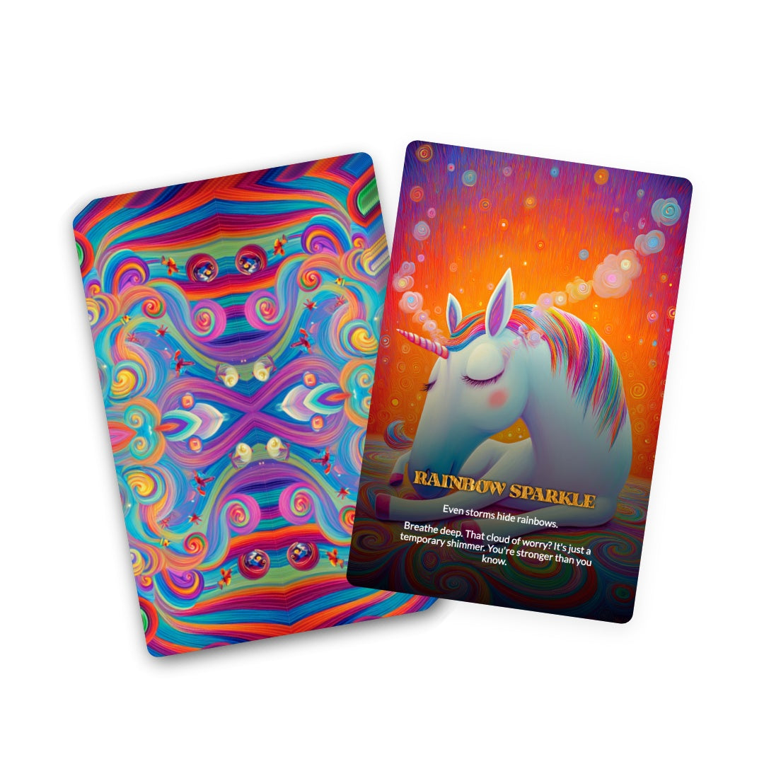 Unicorns Against Anxiety Oracle - 22 Cards for Calm, Clarity & Chill… Please
