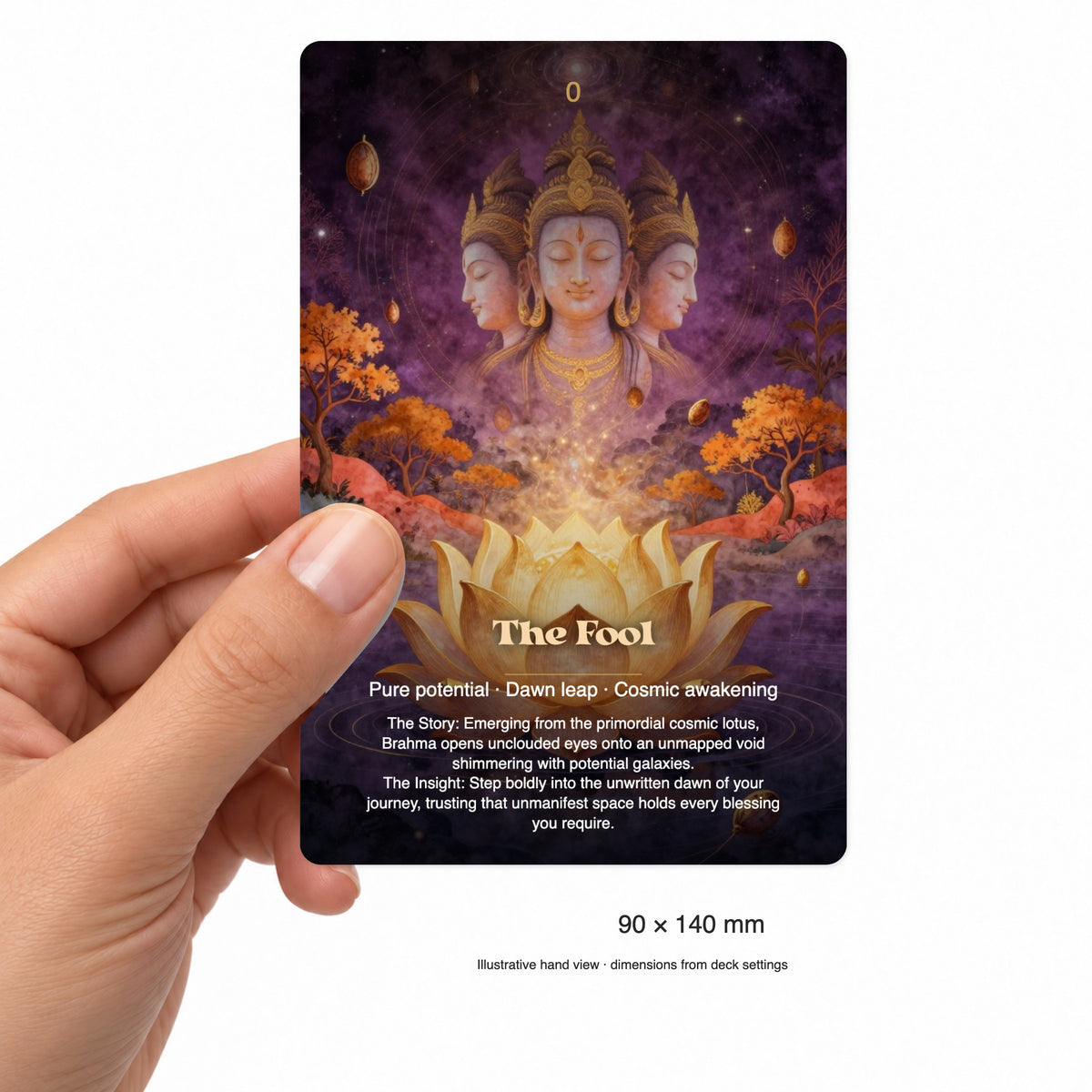 Brahma The Dawn of Creation Tarot — arrangement 4