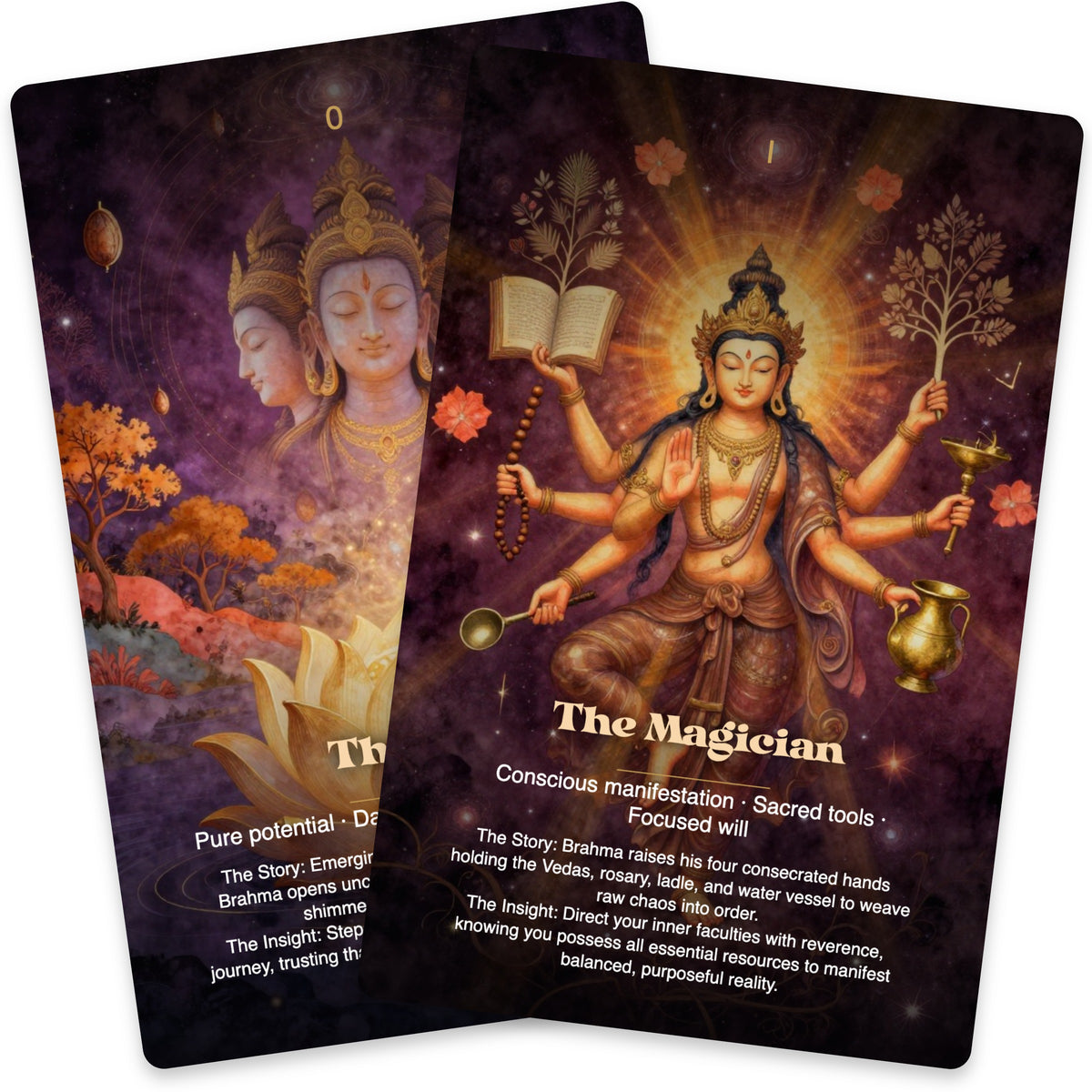 Brahma The Dawn of Creation Tarot — arrangement 5