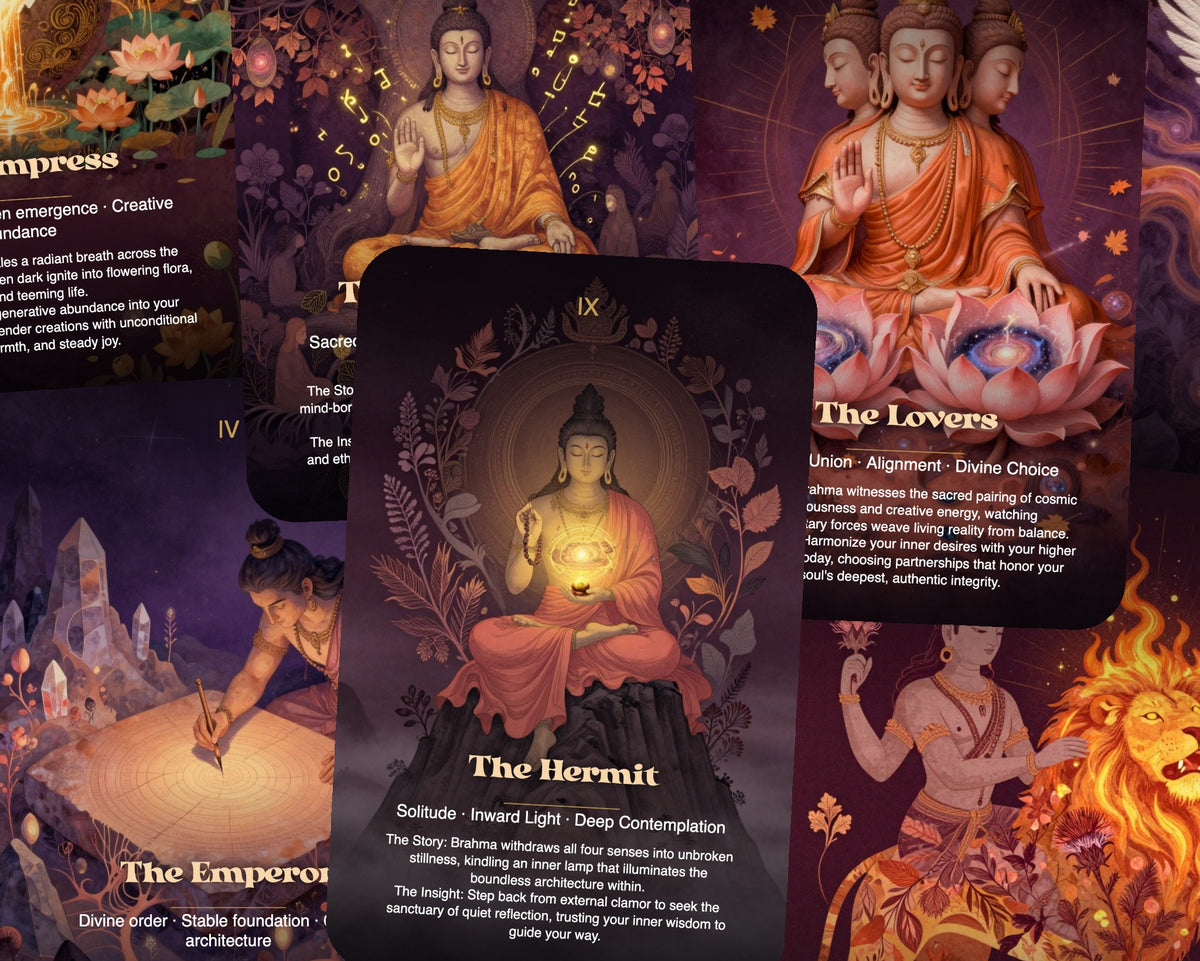 Brahma The Dawn of Creation Tarot — arrangement 6