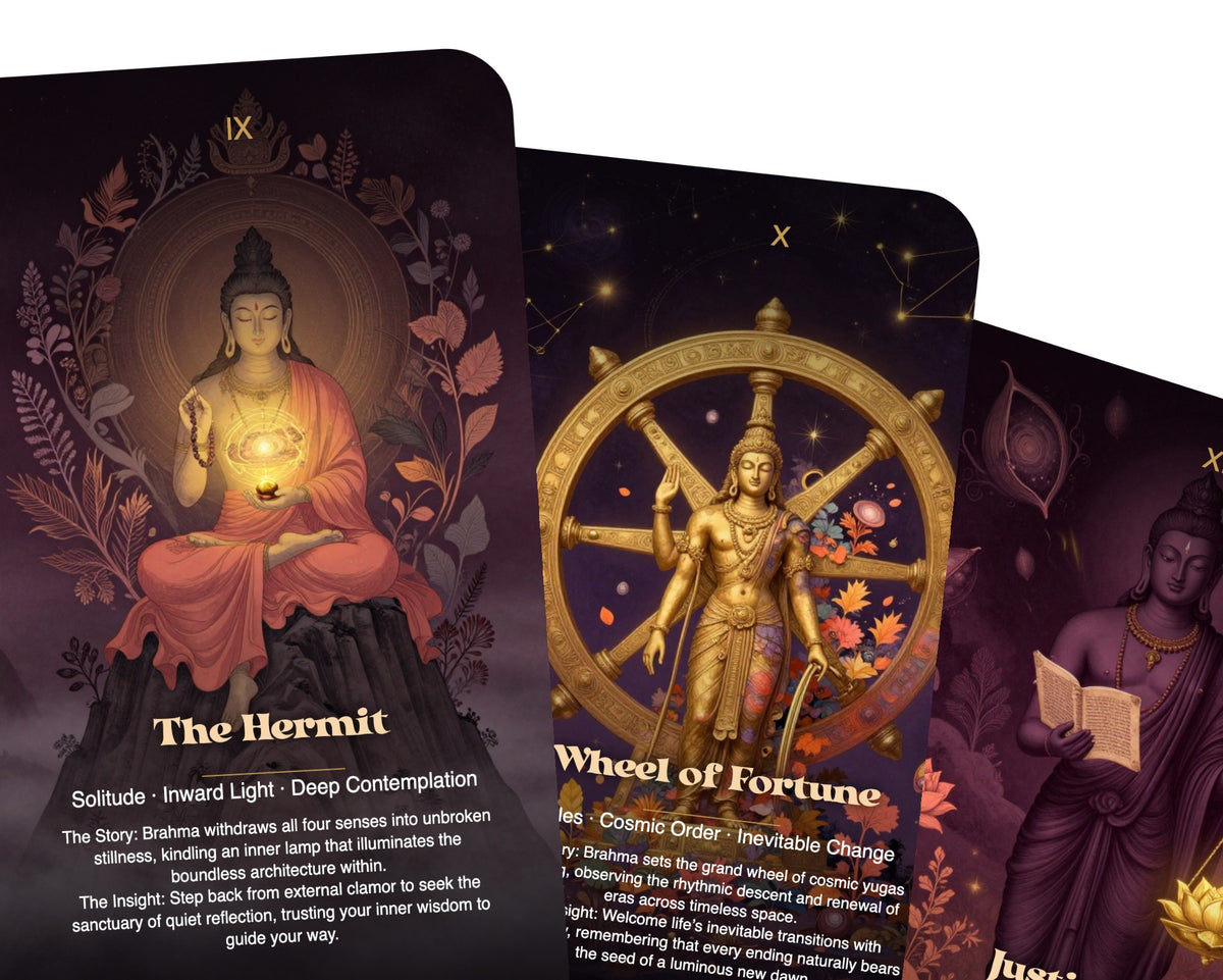 Brahma The Dawn of Creation Tarot — arrangement 9