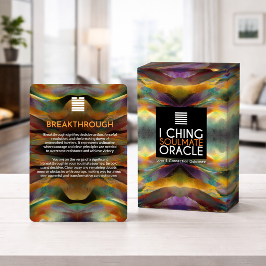 I Ching Soulmate Oracle Cards - blending ancient wisdom with soulmate guidance. Perfect for relationship readings