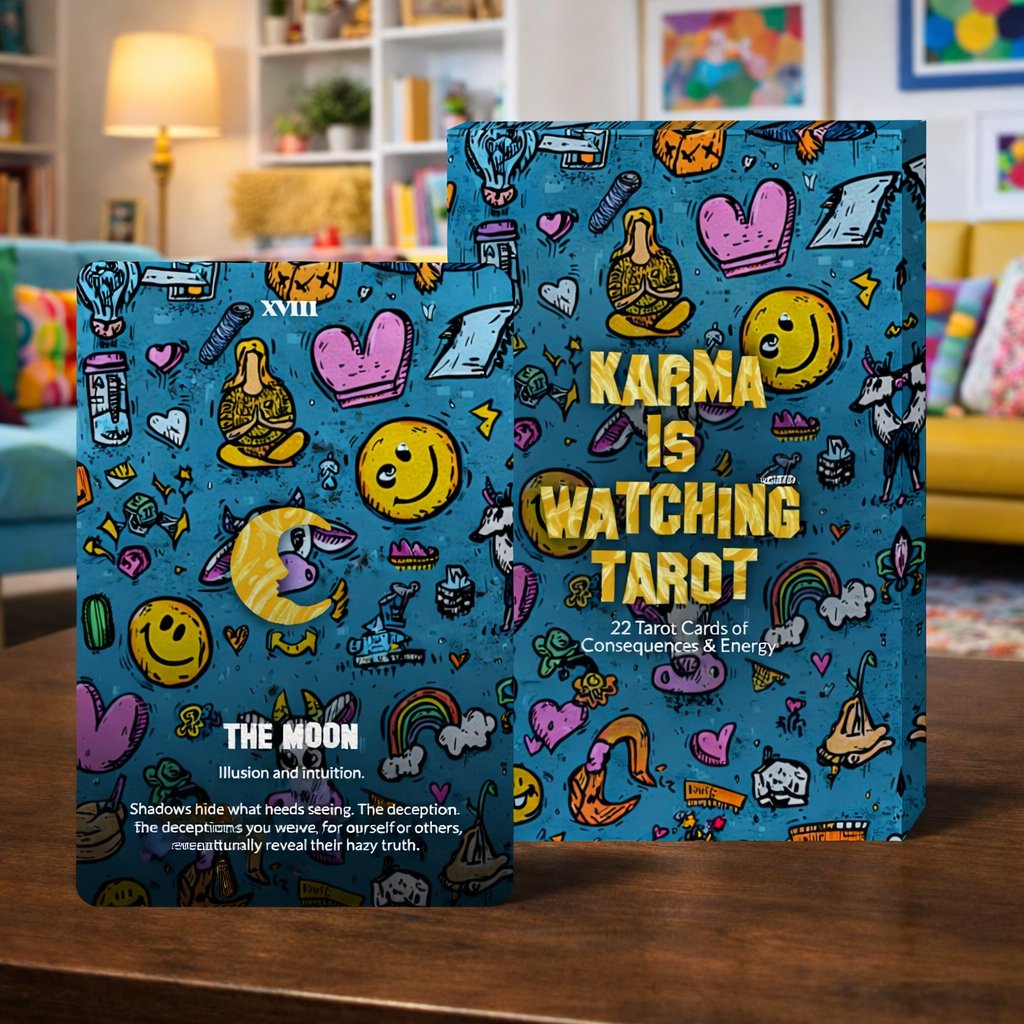 Karma Is Watching Tarot - 22 Tarot Cards of Consequences & Energy