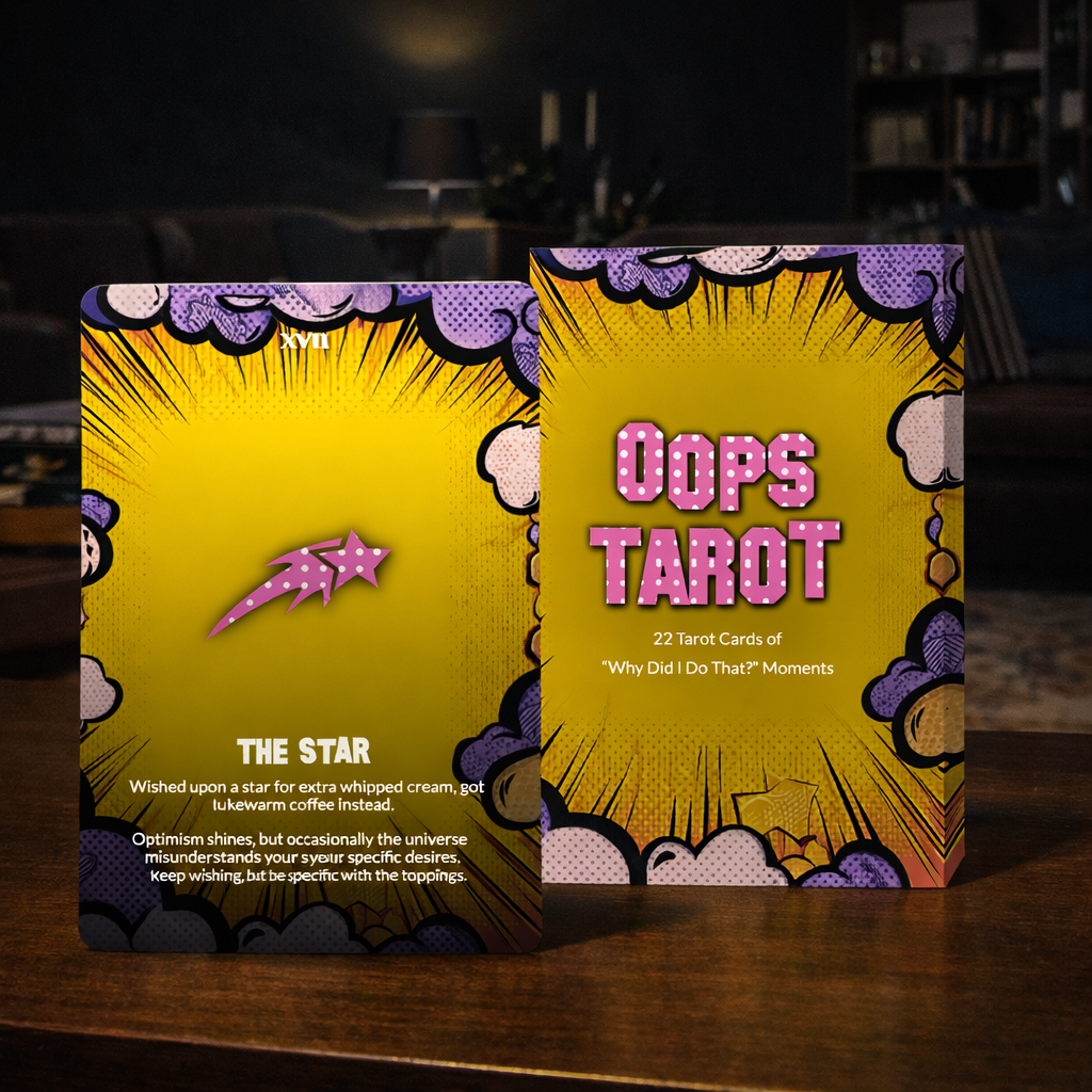 Oops Tarot - 22 Tarot Cards of “Why Did I Do That?” Moments