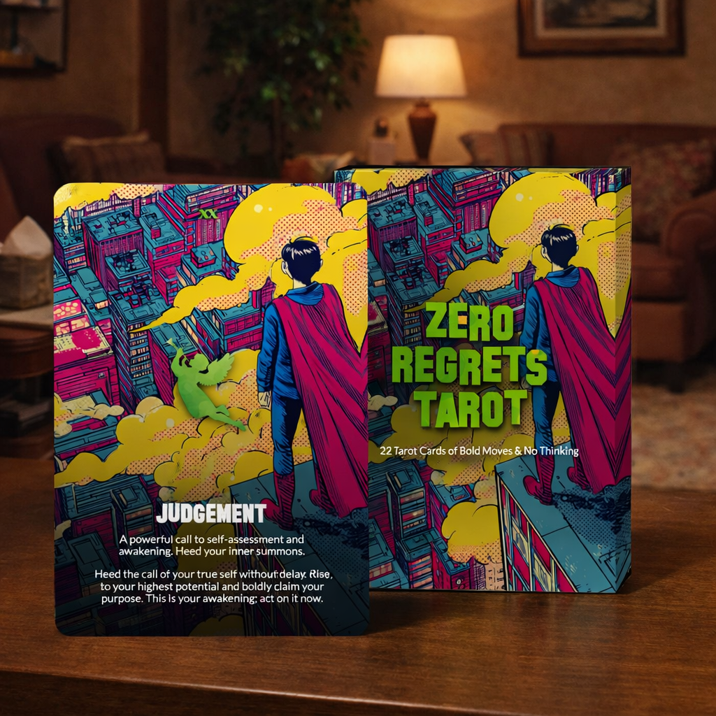 Zero Regrets Tarot - 22 Tarot Cards of Bold Moves & No Thinking