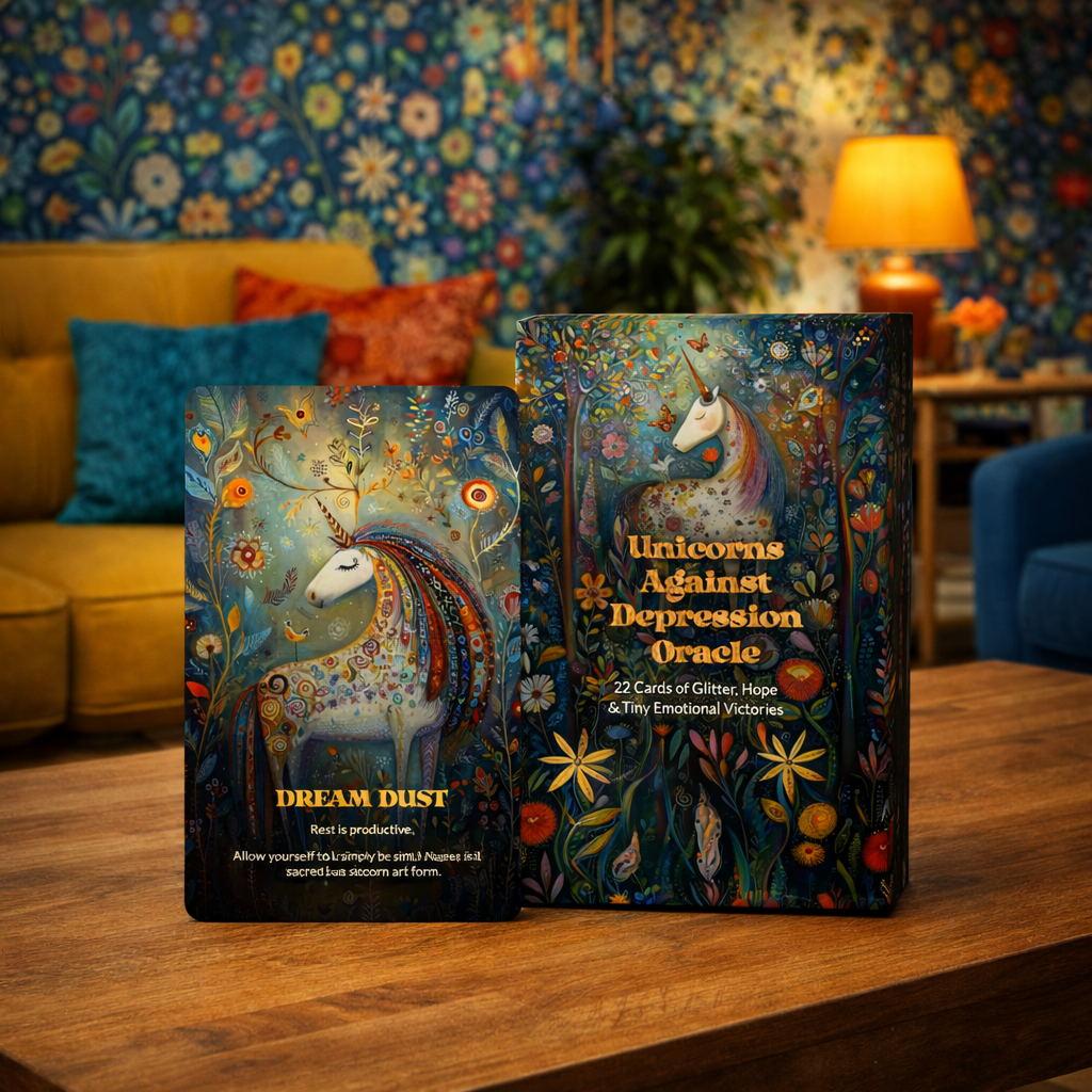 Unicorns Against Depression Oracle - 22 Cards of Glitter, Hope & Tiny Emotional Victories