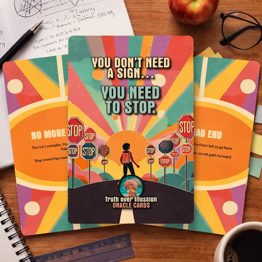 You don't need a Sign, You need to Stop - 22 Oracle Cards
