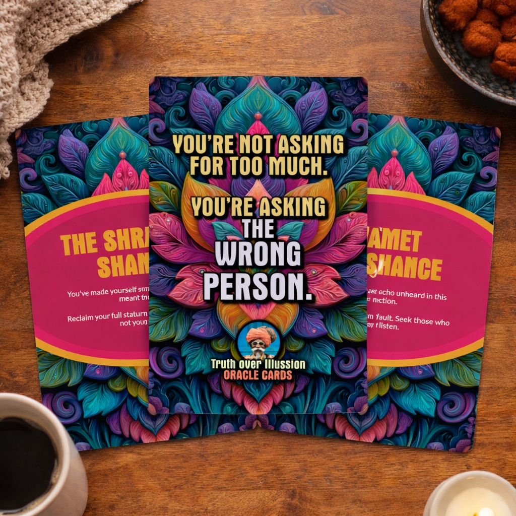 You’re not asking for too much. You’re asking the wrong person. - 22 Oracle Cards