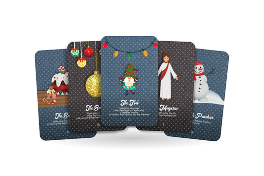 Christmas Tarot - Major Arcana - most beloved symbols and characters.