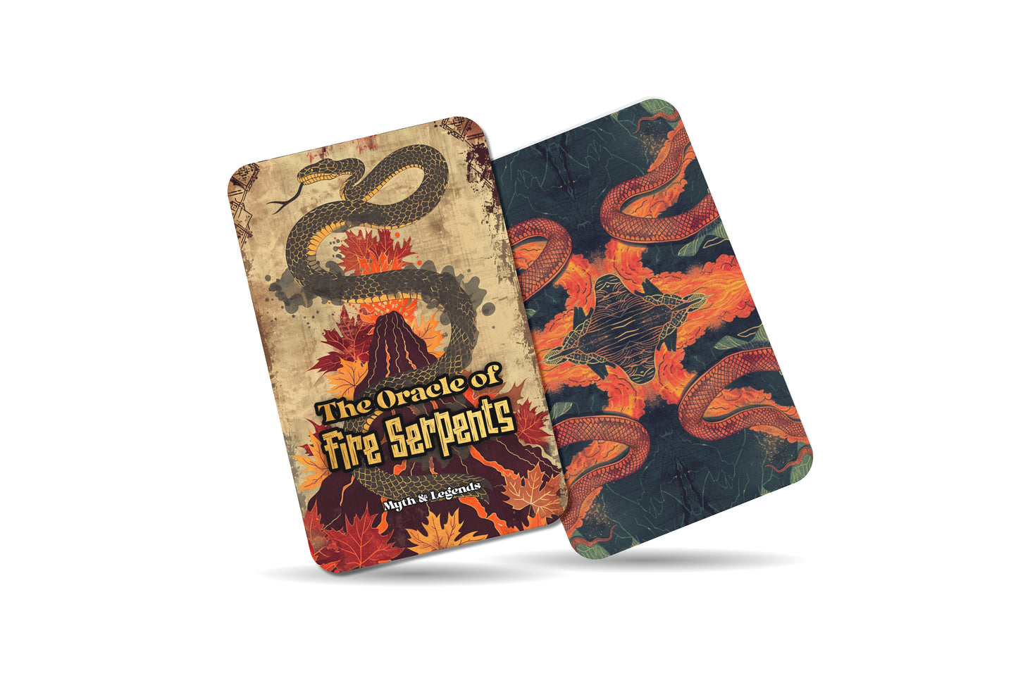The Oracle of Fire Serpents – A Primal Energy Oracle Deck – 22 Oracle Cards – Flames of Transformation & Renewal