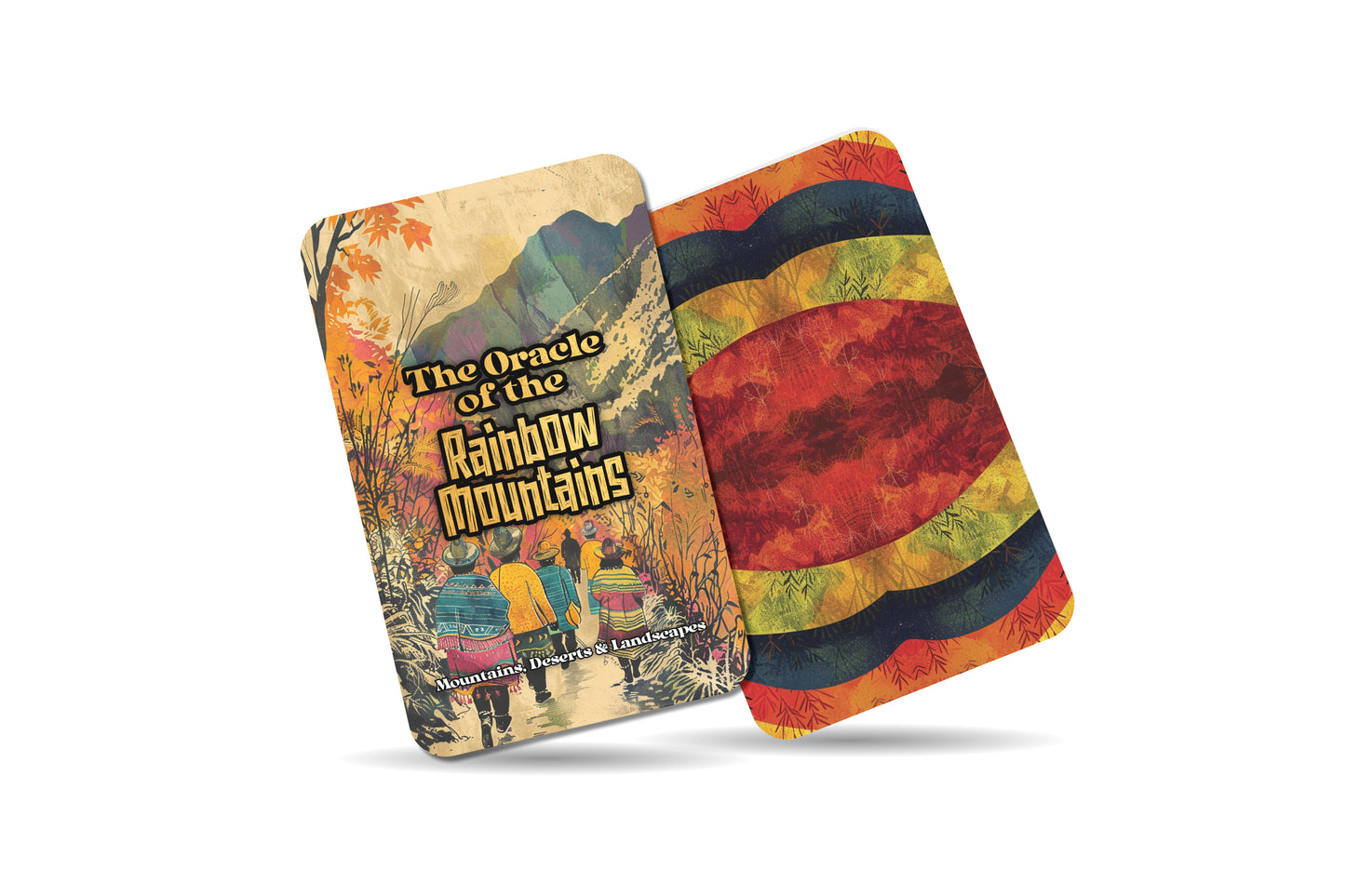 The Oracle of the Rainbow Mountains – A Living Earth Oracle Deck – 22 Oracle Cards – Spirit of Color & Stone