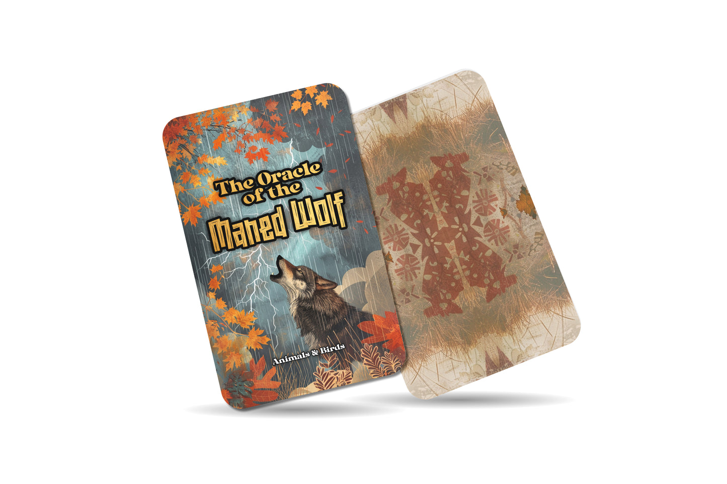 The Oracle of the Maned Wolf – A Sacred Wanderer Oracle Deck – 22 Oracle Cards – Keeper of the Grasslands