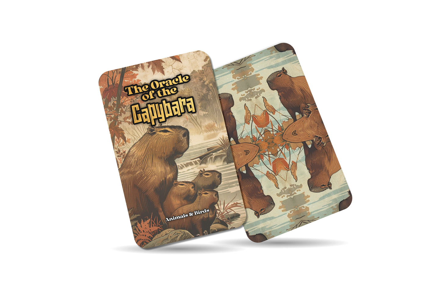 The Oracle of the Capybara – A Gentle Water Oracle Deck – 22 Oracle Cards – Harmony of River & Land