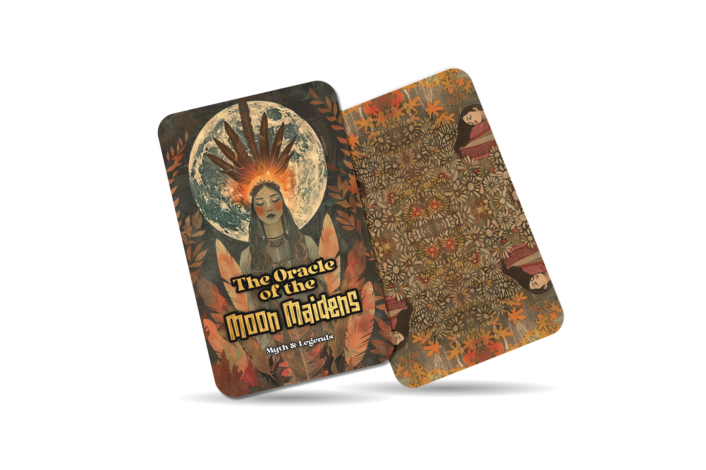 The Oracle of the Moon Maidens – A Lunar Spirit Oracle Deck – 22 Oracle Cards – Daughters of Night & Mystery