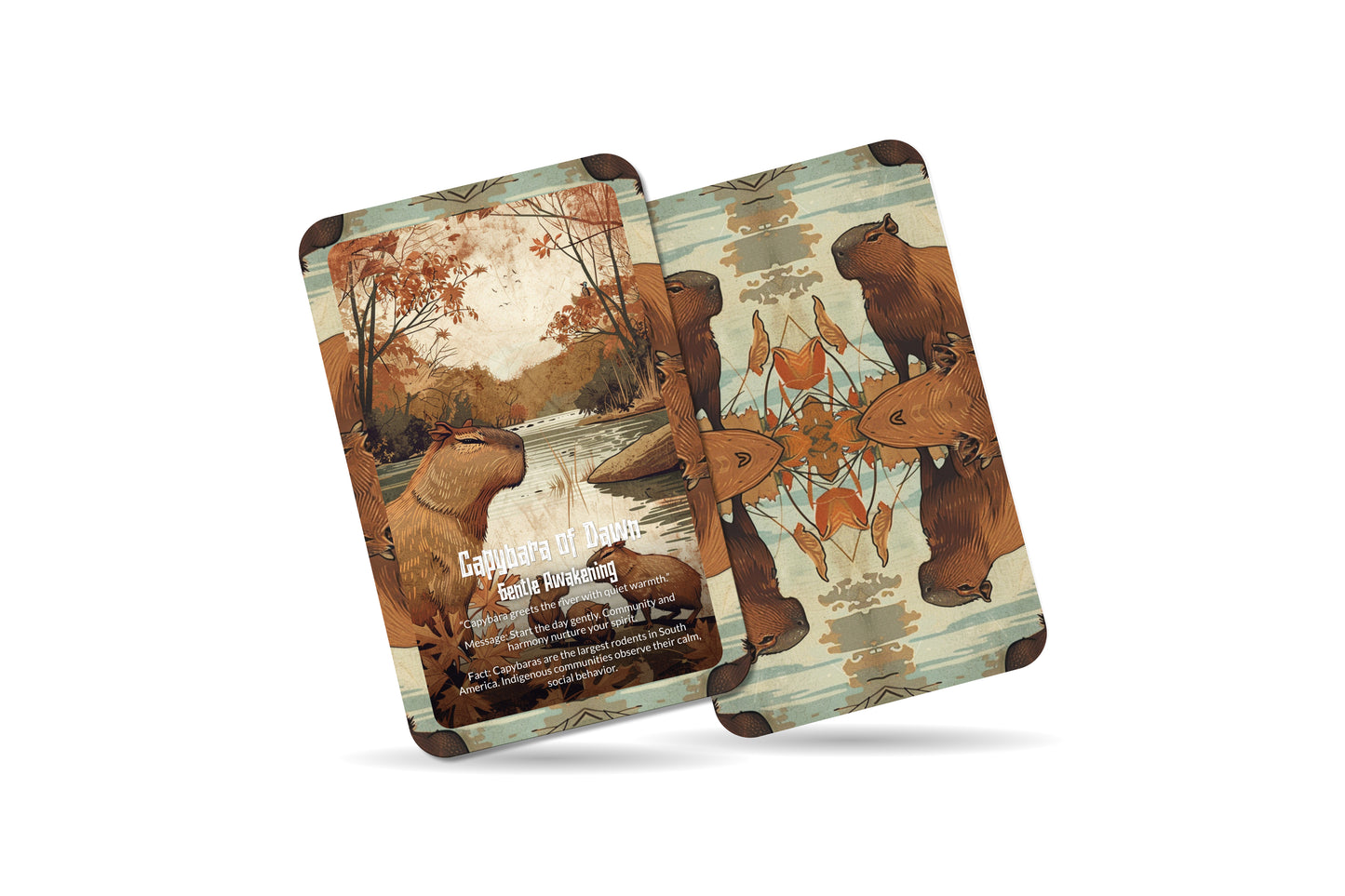 The Oracle of the Capybara – A Gentle Water Oracle Deck – 22 Oracle Cards – Harmony of River & Land