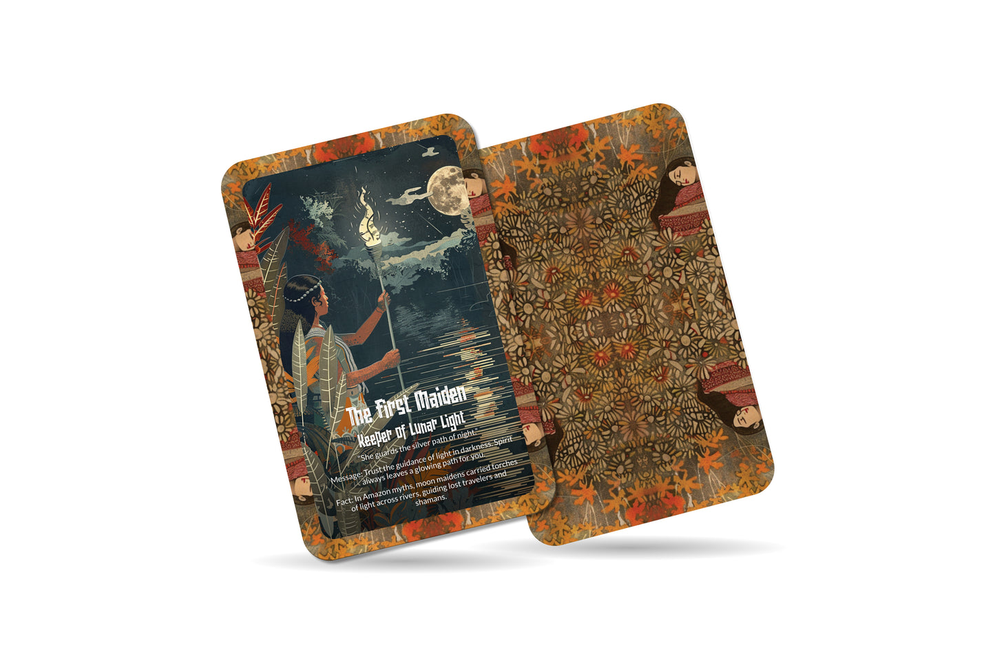 The Oracle of the Moon Maidens – A Lunar Spirit Oracle Deck – 22 Oracle Cards – Daughters of Night & Mystery