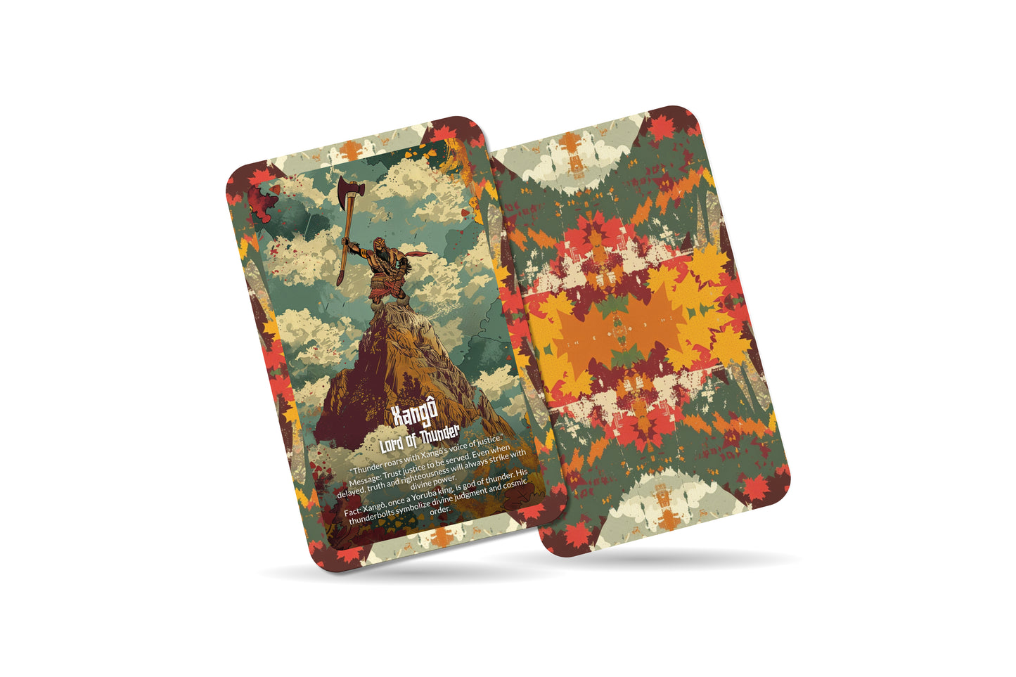 The Oracle of Xangô – A Justice God Oracle Deck – 22 Oracle Cards – Wielder of Thunder & Balance