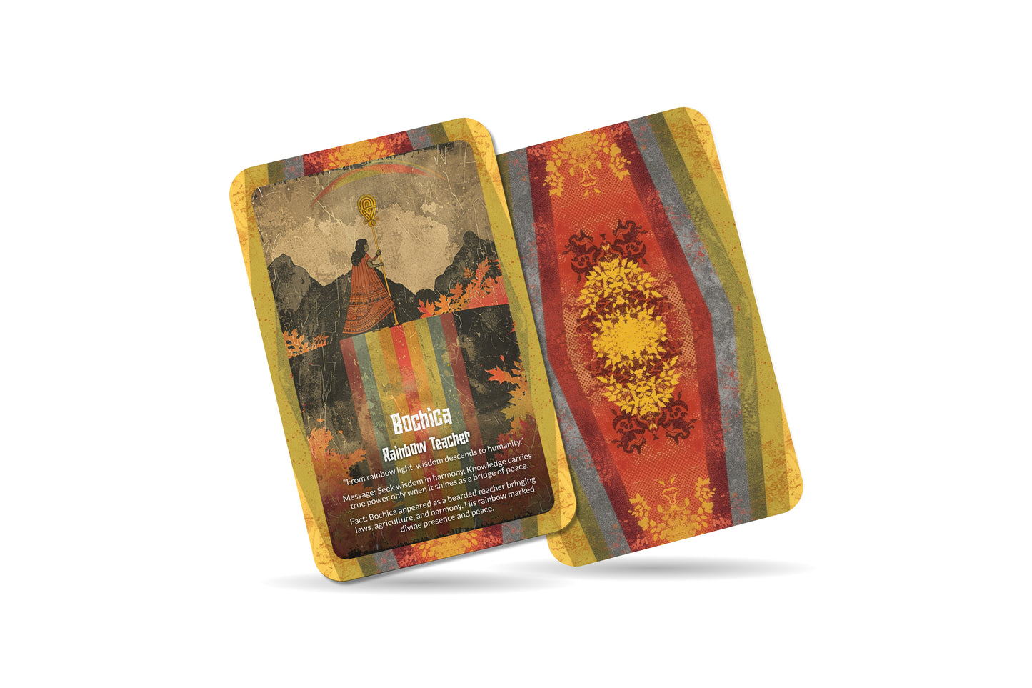The Oracle of Bochica – A Teacher God Oracle Deck – 22 Oracle Cards – Bringer of Light & Law