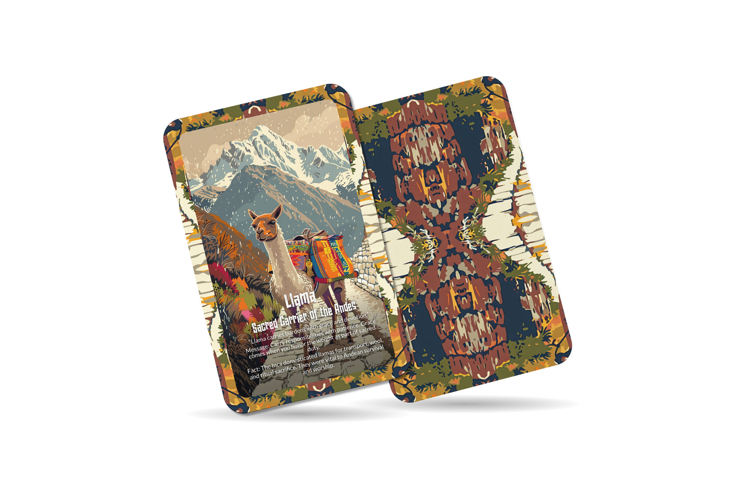 The Oracle of the Llama – A Sacred Carrier Oracle Deck – 22 Oracle Cards – Protector of the Andean Path
