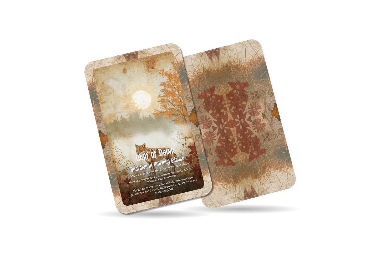 The Oracle of the Maned Wolf – A Sacred Wanderer Oracle Deck – 22 Oracle Cards – Keeper of the Grasslands