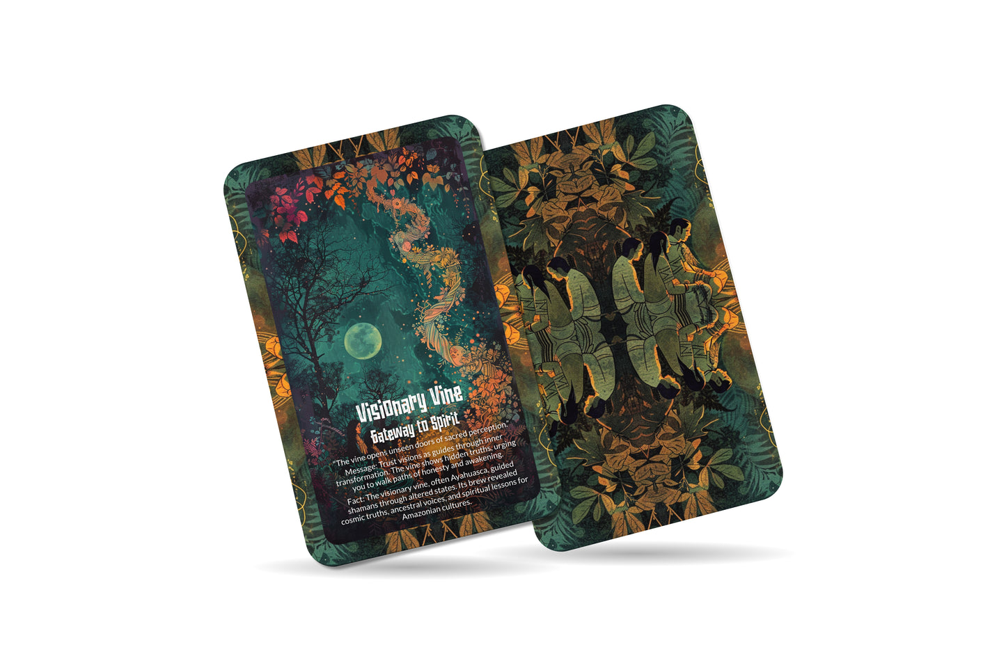 The Oracle of the Visionary Vine – A Sacred Plant Oracle Deck – 22 Oracle Cards – Portals of Higher Consciousness