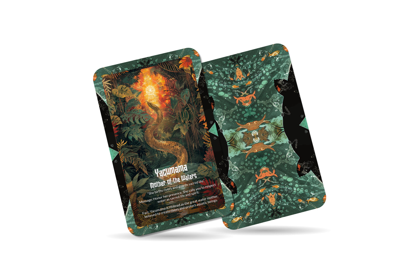 The Oracle of Yacumama – A Water Serpent Oracle Deck – 22 Oracle Cards – Guardian of Rivers & Depths