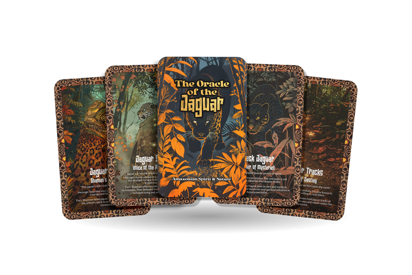 The Oracle of the Jaguar – A Night Guardian Oracle Deck – 22 Oracle Cards – Power, Protection & Sacred Hunt