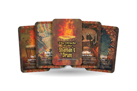 The Oracle of the Shaman’s Drum – A Ritual Rhythm Oracle Deck – 22 Oracle Cards – Heartbeat of Spirit & Ceremony