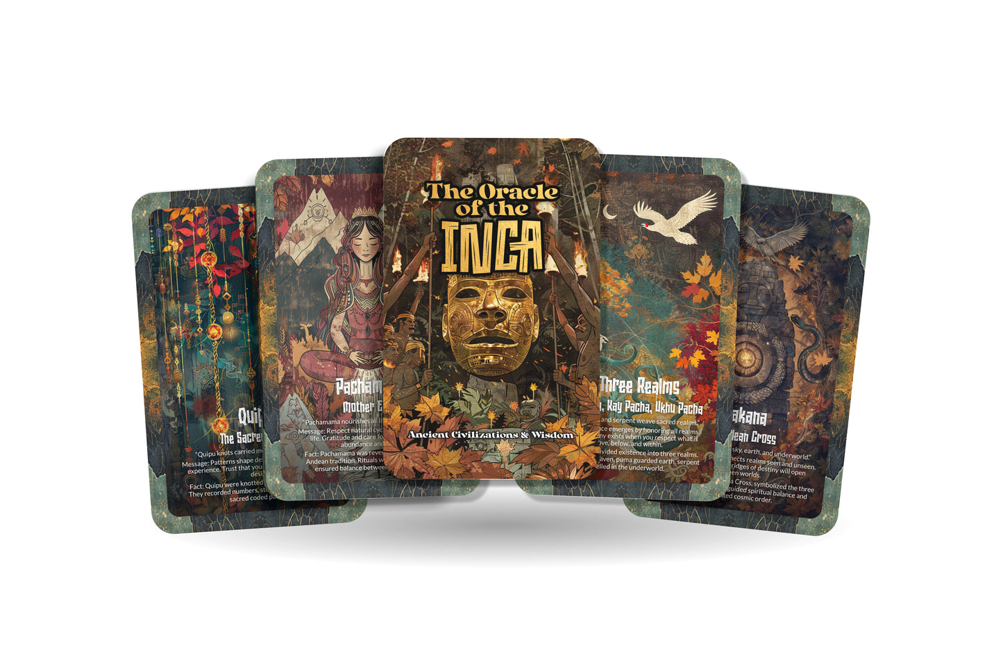 The Oracle of the Incas – An Ancestral Prophecy Oracle Deck – 22 Oracle Cards – Guardians of Cosmic Order