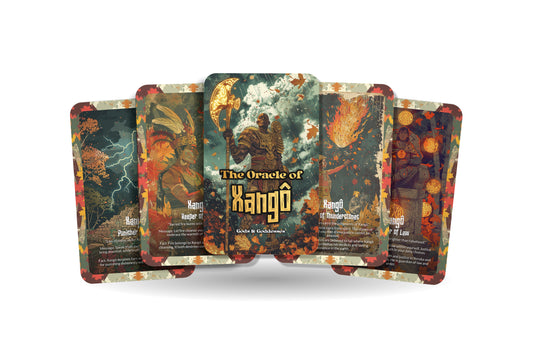 The Oracle of Xangô – A Justice God Oracle Deck – 22 Oracle Cards – Wielder of Thunder & Balance