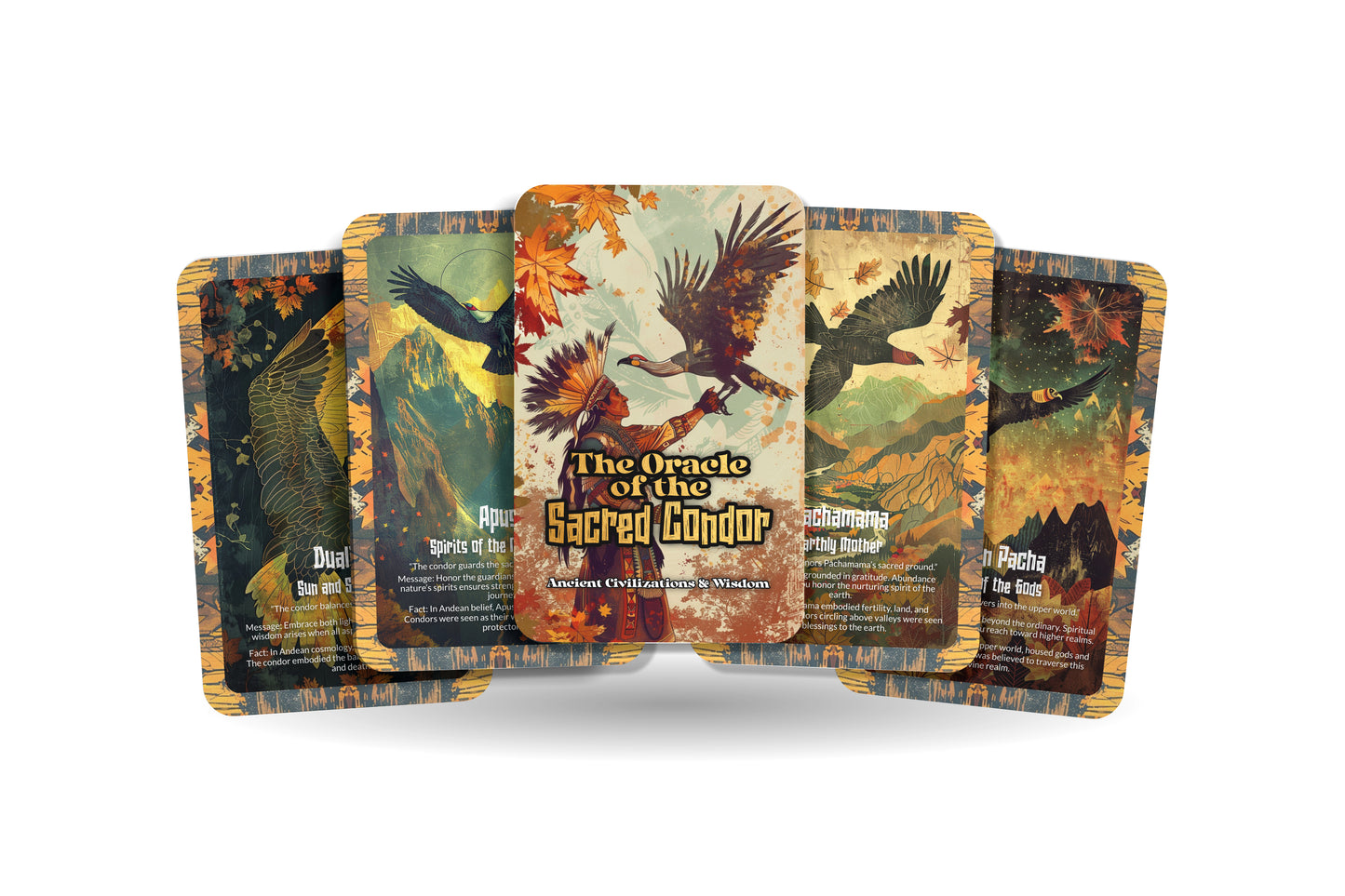 The Oracle of the Sacred Condor – A Sky Guardian Oracle Deck – 22 Oracle Cards – Messenger of the Andean Gods