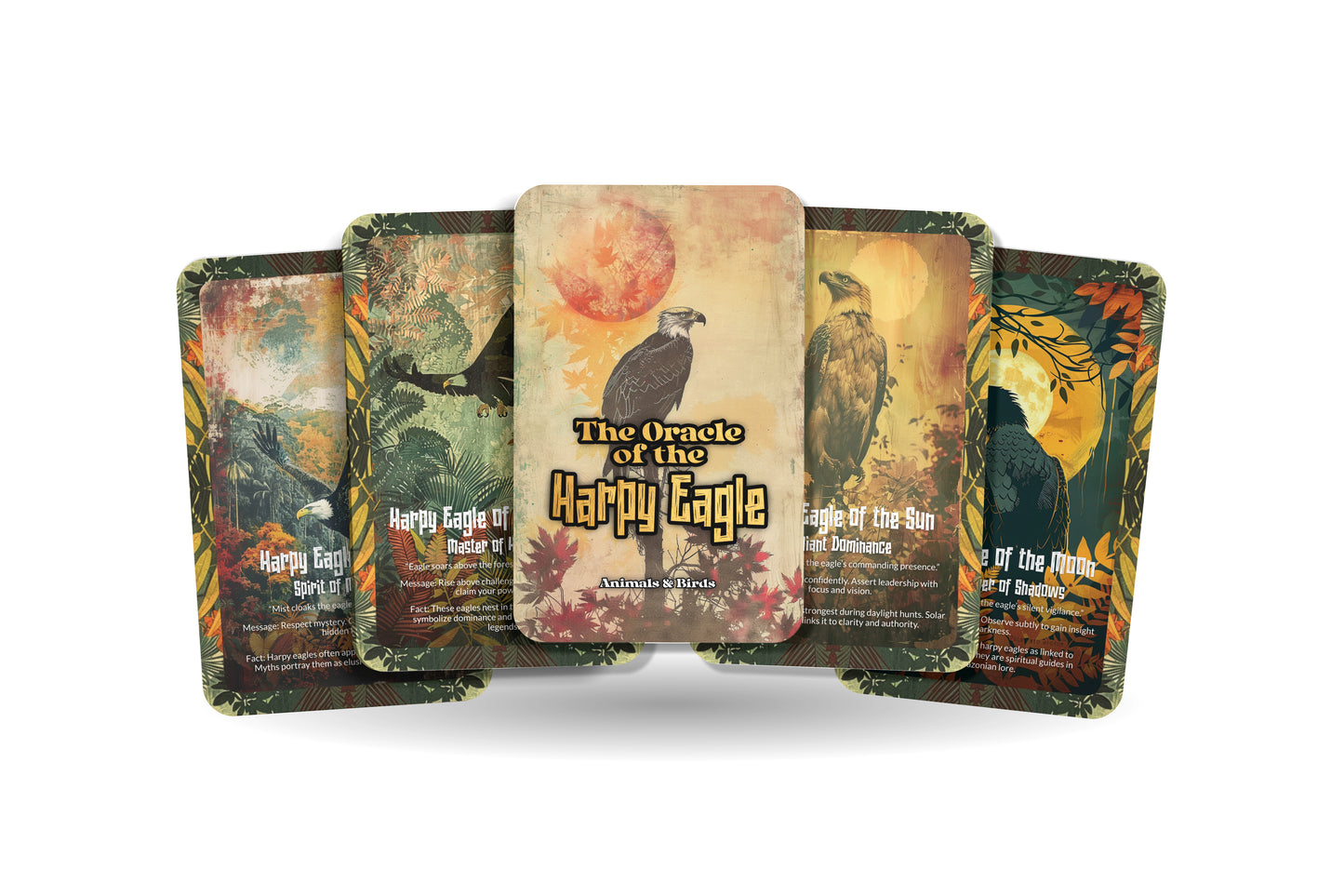 The Oracle of the Harpy Eagle – A Sky Ruler Oracle Deck – 22 Oracle Cards – Hunter of Vision & Majesty