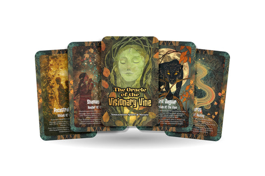 The Oracle of the Visionary Vine – A Sacred Plant Oracle Deck – 22 Oracle Cards – Portals of Higher Consciousness